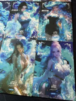 One Piece 9 Collectible Character Anime Cards CCG Boa Hancock Robin Mermaid - Image 4
