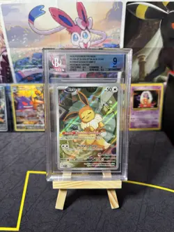 Pokemon TCG Prismatic Evolutions Eevee Card Pokemon Center Promo, BGS 9 Mint - Image 1