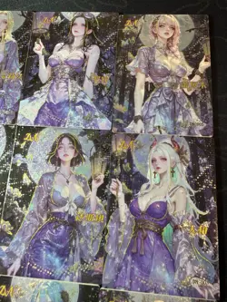 One Piece 9 Collectible Character Anime Cards CCG Boa Hancock Robin Banquet - Image 3
