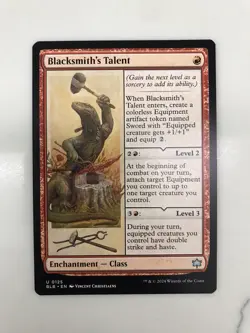 Blacksmith's Talent MTG Magic the Gathering Card NM Near Mint BLB - Image 1