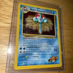 Misty's Tentacruel 10/132 Holo Rare - Gym Heroes - Pokemon Trading Card TCG - Image 2