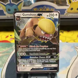 Gumshoos GX 110/149 Sun & Moon Base Set ULTRA RARE Pokemon Card - Image 1