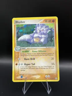 Pokemon TCG Rhydon Reverse Holo Card 46/101 Hidden Legends NM - Image 1