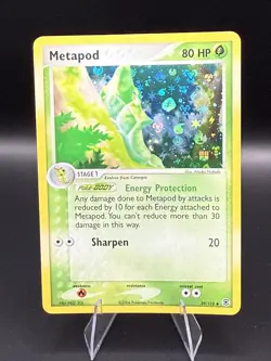Reverse HOLO - Metapod - ex FireRed & LeafGreen 39/112 2004 NM Pokemon Card - Image 1