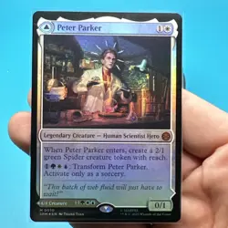 NM Foil Peter Parker, MTG, Marvel's Spider-Man, Magic the Gathering, 10 - Image 3