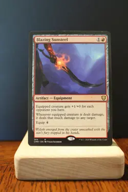 Blazing Sunsteel NM Rare Theme Deck Exclusive Commander Legends MTG | ManaFam - Image 1