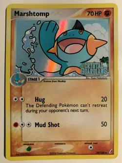 Pokemon EX Crystal Guardians Holo Stamped Marshtomp 38/100 MP - Image 1