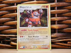 Pokemon RHYPERIOR 12/130 HOLO RARE | MP Moderate Play | Diamond & Pearl | 2007 - Image 1