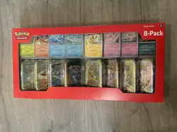 Pokemon TCG Prismatic Evolutions Costco 8 Mini-Tin Bundle - Image 1
