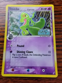 PL Treecko Delta Species 68/100 Ex CRYSTAL GUARDIANS Pokemon Reverse Holo STAMP - Image 1