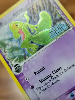 PL Treecko Delta Species 68/100 Ex CRYSTAL GUARDIANS Pokemon Reverse Holo STAMP - Image 2