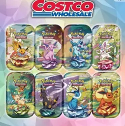 Pokemon Prismatic Evolutions Costco 8 Mini-Tins Bundle Brand New Factory Sealed - Image 3