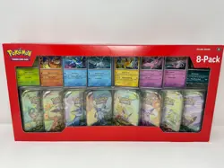 2025 Pokemon Prismatic Evolutions Mini Tins 8-Pack (Costco Exclusive) - Image 1