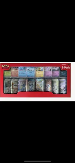Costco Pokemon Prismatic Evolutions 8 Mini Tins - Image 1