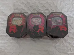 Pokemon TCG: Team Rocket Tin - Set of 3 - IN HAND ✅ FAST SHIPPING 🚚 SOLD OUT - Image 1