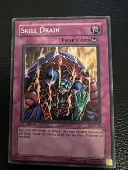 Yu-Gi-Oh! TCG Skill Drain Dark Crisis DCR-049 1st Edition Rare - Image 1