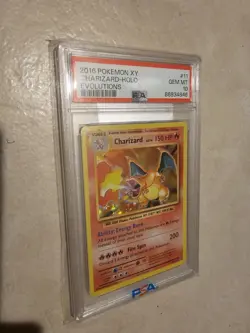 2016 Pokemon Xy Evolutions Charizard chase card #11 Holo PSA 10 - Image 1