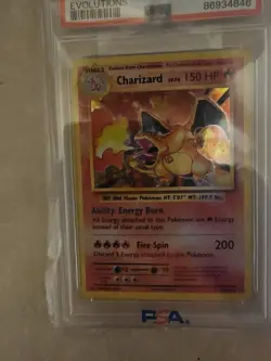 2016 Pokemon Xy Evolutions Charizard chase card #11 Holo PSA 10 - Image 2