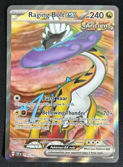 Raging Bolt ex 196/162 Temporal Forces Full Art Ultra Rare Pokemon TCG Card NM - Image 1