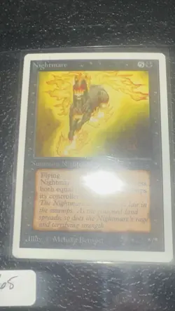 Nightmare Magic the Gathering Unlimited Edition Card 1993 - Image 2