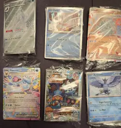 Pokemon 2025 Holiday Calendar Snowflake Stamped Promo Card Lot (lot 1) - Image 2