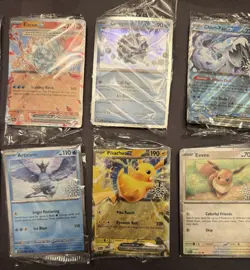 Pokemon 2025 Holiday Calendar Snowflake Stamped Promo Card Lot (lot 1) - Image 3