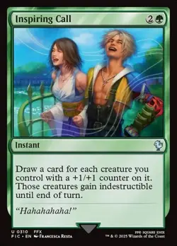 1x Inspiring Call NM Eng MTG - Commander Final Fantasy - Image 1