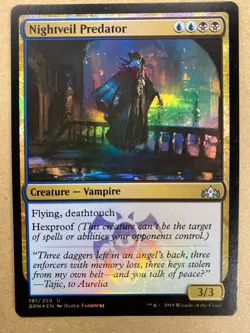 MTG 1x FOIL Nightveil Predator # 191 Guilds of Ravnica Magic the Gathering x1 NM - Image 1