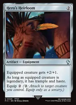 1x Hero's Heirloom NM Eng MTG - Commander Final Fantasy - Image 1