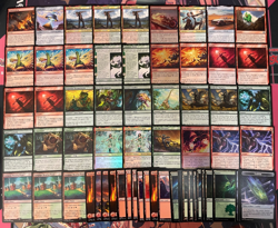 MTG - GREEN RED LANDFALL BURN AGGRO STANDARD DECK - RYDIA, THE REGALIA, BALTHIER - Image 1