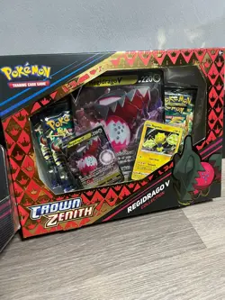 Pokemon Crown Zenith Bundle. Regidrago V Collection & Zapdos Tin 🌟 - Image 2