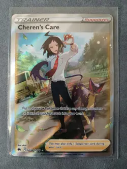 Pokemon TCG Crown Zenith - GG58/GG70 Cherens's Care Full Art Trainer - Image 1