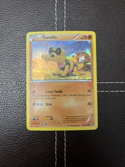 Pokemon TCG - Sandile - 63/114 - Black and White - LP Cracked Ice Holo (2011) - Image 1