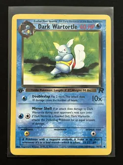 Dark Wartortle+Squirtle 1st ed 46/68/82 - Pokemon Team Rocket - 2000 WotC - LP - Image 2