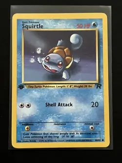 Dark Wartortle+Squirtle 1st ed 46/68/82 - Pokemon Team Rocket - 2000 WotC - LP - Image 4