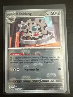 Klinklang (Master Ball Pattern) 063/086 Sv: Black Bolt Holo Rare Pokemon TCG NM - Image 1