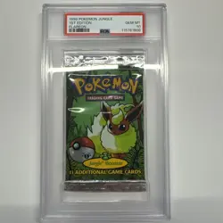 1999 Pokemon Jungle 1st Edition Booster Pack (Flareon Art) - PSA 10 GEM MINT - Image 1