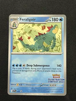 Pokemon Illustration Contest 2024 - Feraligatr - SVP 213 - PROMO No Holo - M/NM - Image 2