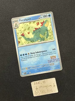 Pokemon Illustration Contest 2024 - Feraligatr - SVP 213 - PROMO No Holo - M/NM - Image 3