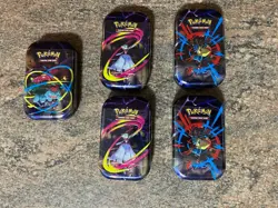 Pokemon TCG - 5x Mega Heroes Mini Tins Lot - Factory Sealed ✅ - Image 1