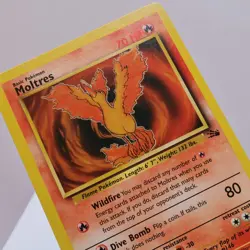 Pokemon TCG - Moltres 27/62 Fossil Rare WOTC 1999 - NM/M - Image 1