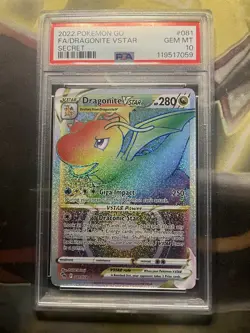 Dragonite VSTAR (Secret) 081/078 Pokemon GO Holo PSA 10 - Image 1