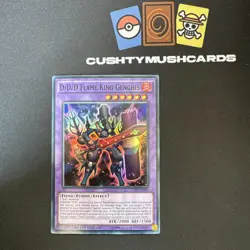 YUGIOH D/D/D FLAME KING GENGHIS SUPER RARE CT13-EN05 LIMITED EDITION - Image 1