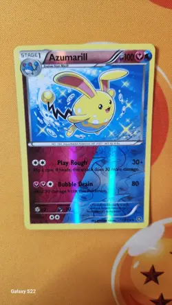 SHINY Azumarill - 77/114 Steam Siege REVERSE HOLO card 2016 Pokemon TCG- NM - Image 2