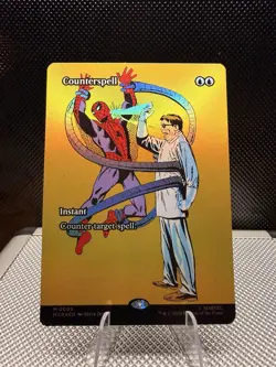 Counterspell (Borderless) 0009 Marvel Universe Spider-Man Foil MTG - Image 1