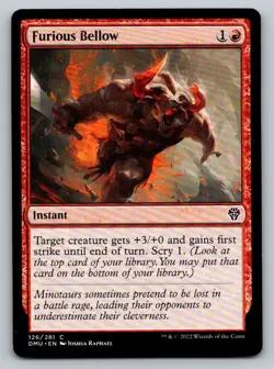 MTG Furious Bellow 126/281 Regular - Image 1