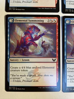 4x Mtg Strixhaven Elemental Summoning NM/M Magic The Gathering - Image 2