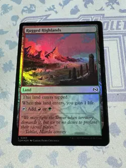 MTG - Rugged Highlands - TDM - 0265 - Foil - Image 1