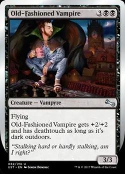 Old-Fashioned Vampire - Near Mint MTG Unstable - Image 1