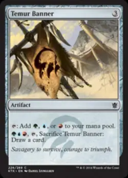 Temur Banner - Light Play MTG Khans of Tarkir - Image 1